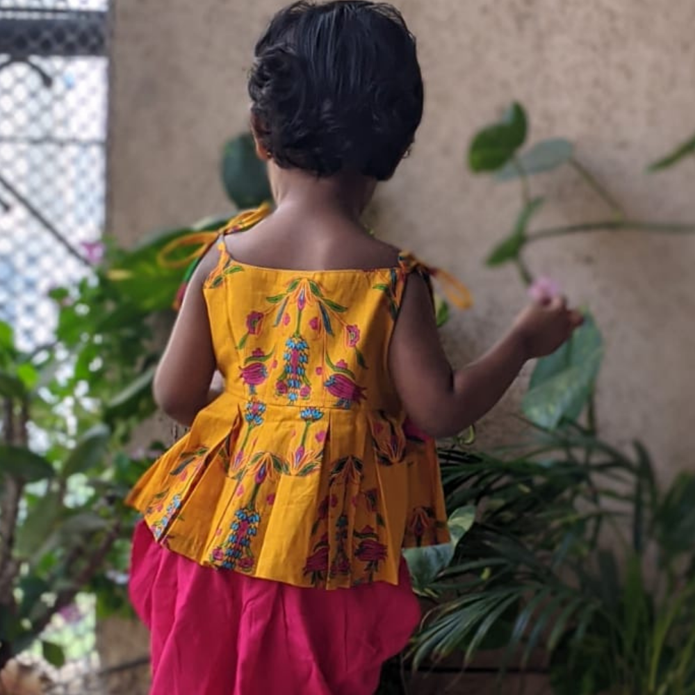 Kurti Dhoti 2 piece set for Girls – Mosiac Magic - Smile Handcrafted  Clothing